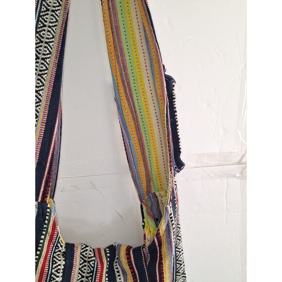 Women's Hobo Crossbody Shoulder Bag Owl Bohemian Slouchy Colorful Unique - Picture 11 of 12